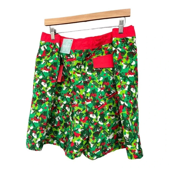 NWT Magellan Outdoors Men's Fish Gear Swim Trunks Holiday Camo Shorts Size 3X - Picture 2 of 6
